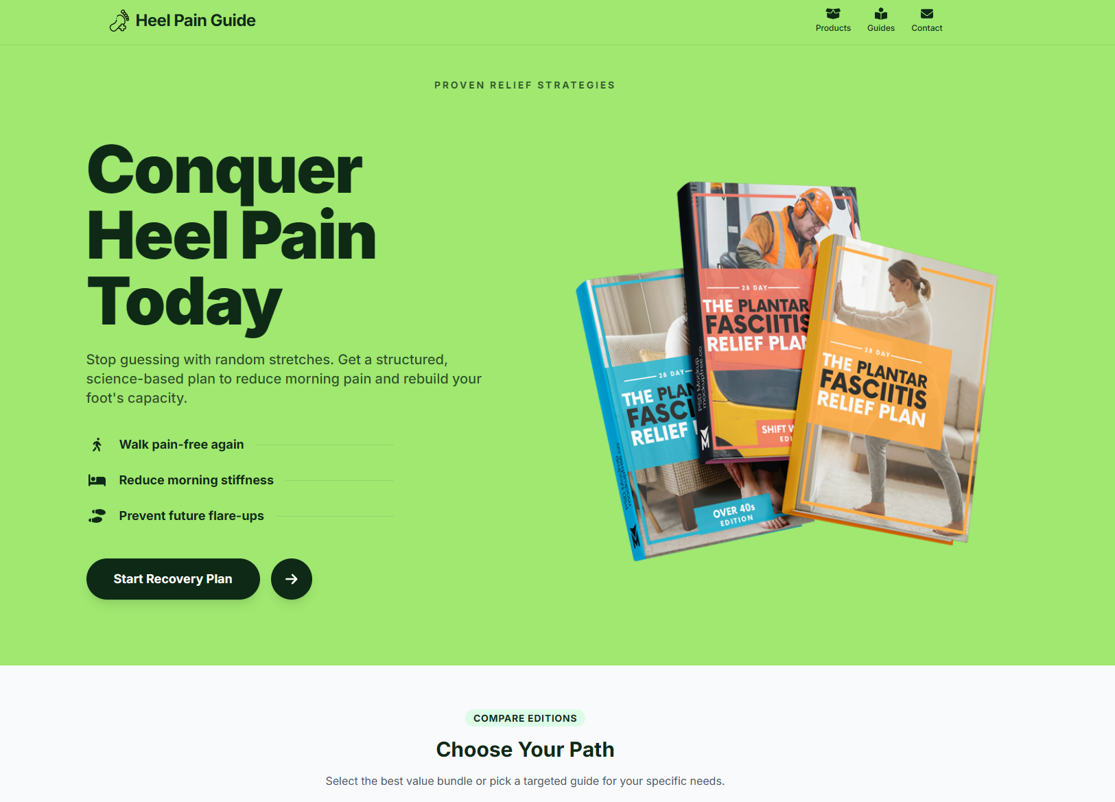 Heel Pain Guide Website Design Case Study